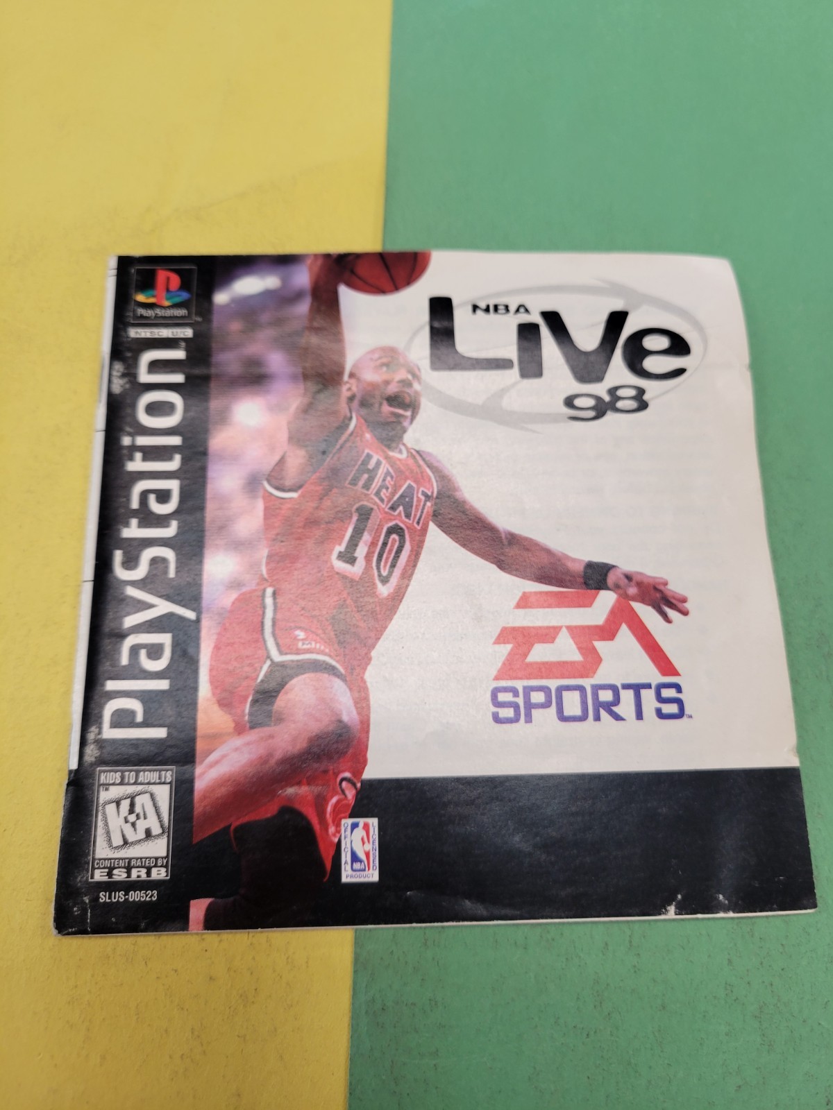 PlayStation 1 PS1 Manual Only NBA Live 98