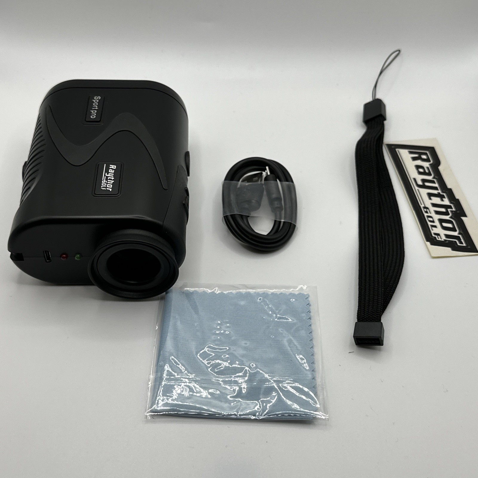 Raythor Golf Rangefinder 6X Rechargeable Laser 1000 Yards Range, Red