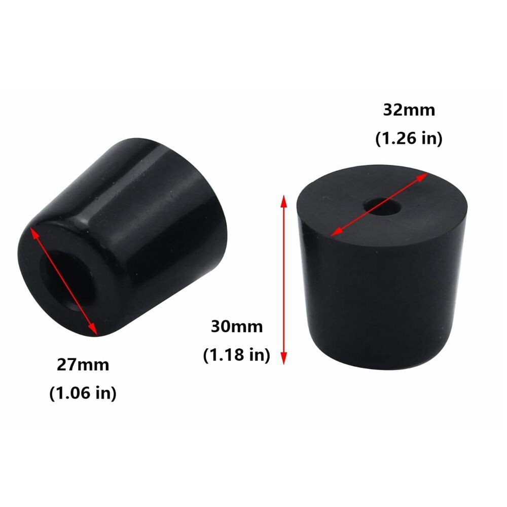 12x Rubber Table Chair Furniture Feet Leg Pads 1.25" x 1" x Height 1.2" C293