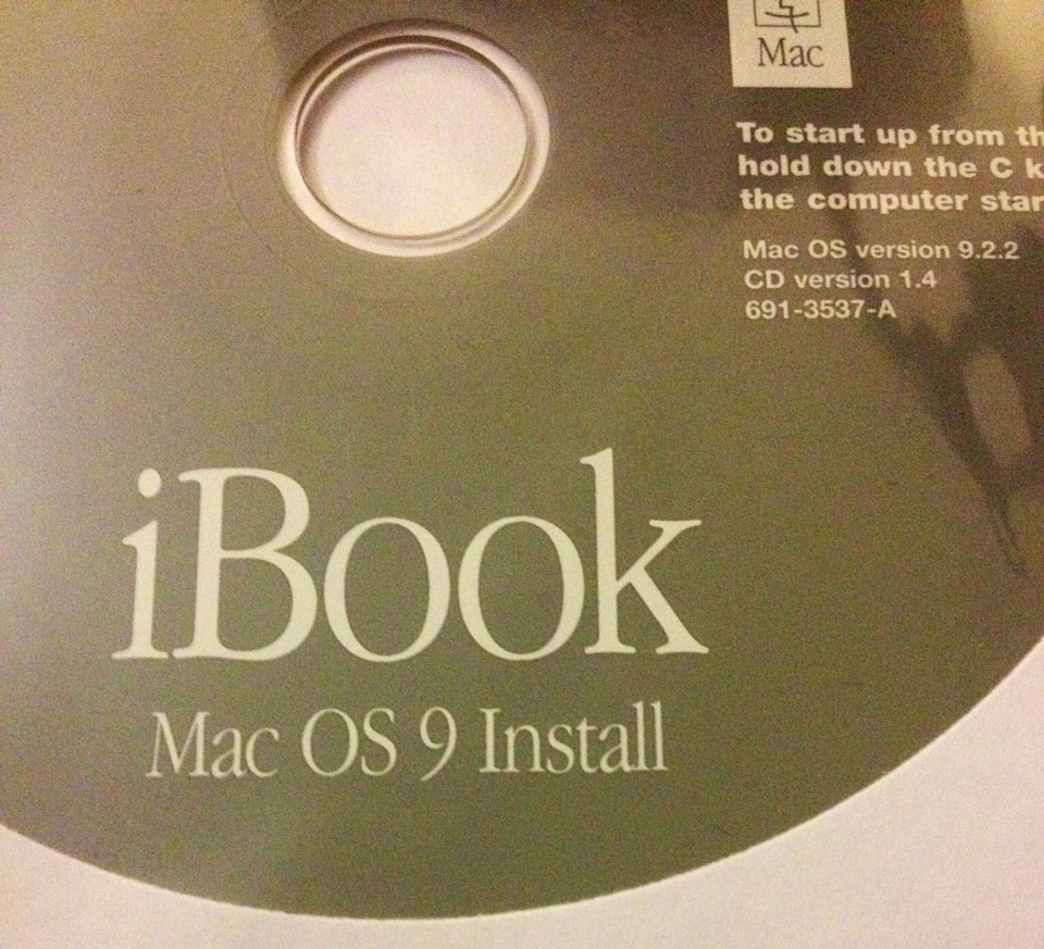 9.2.2 & 10.1.4 Operating System Plus Restore Disks for iBook G3 See description