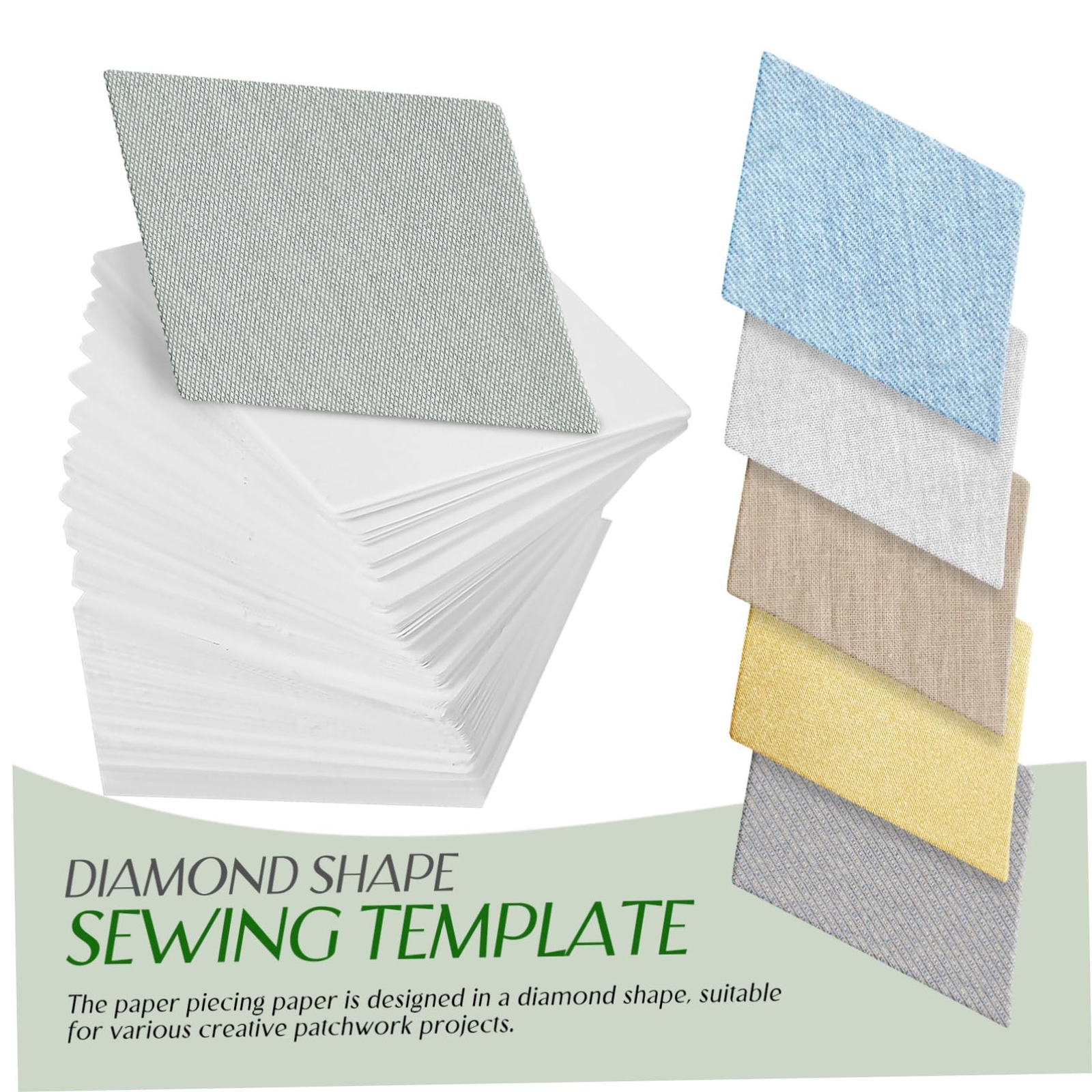 300 Pcs Patchwork Paper Template Templates Quilting Paper Piecing Shapes Pape...