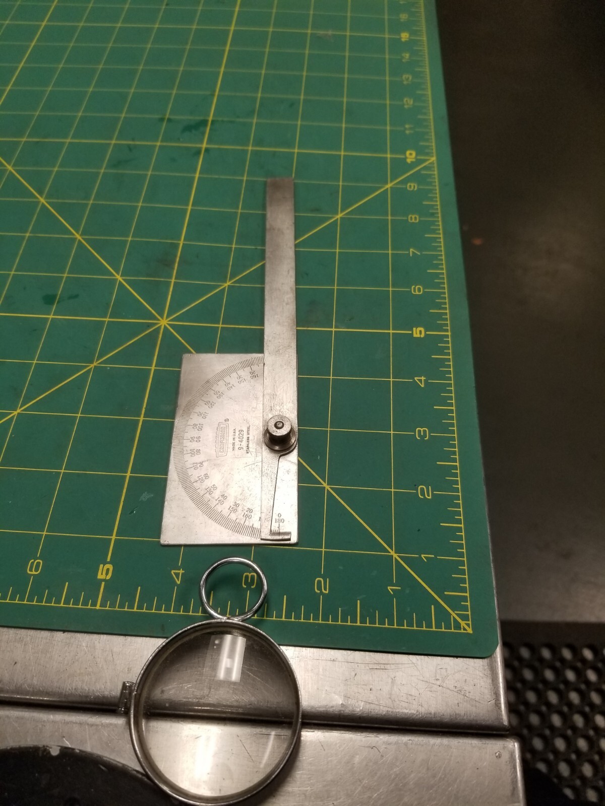 Vintage Craftsman 9-4029 Angle Gauge Protractor Stainless Steel USA