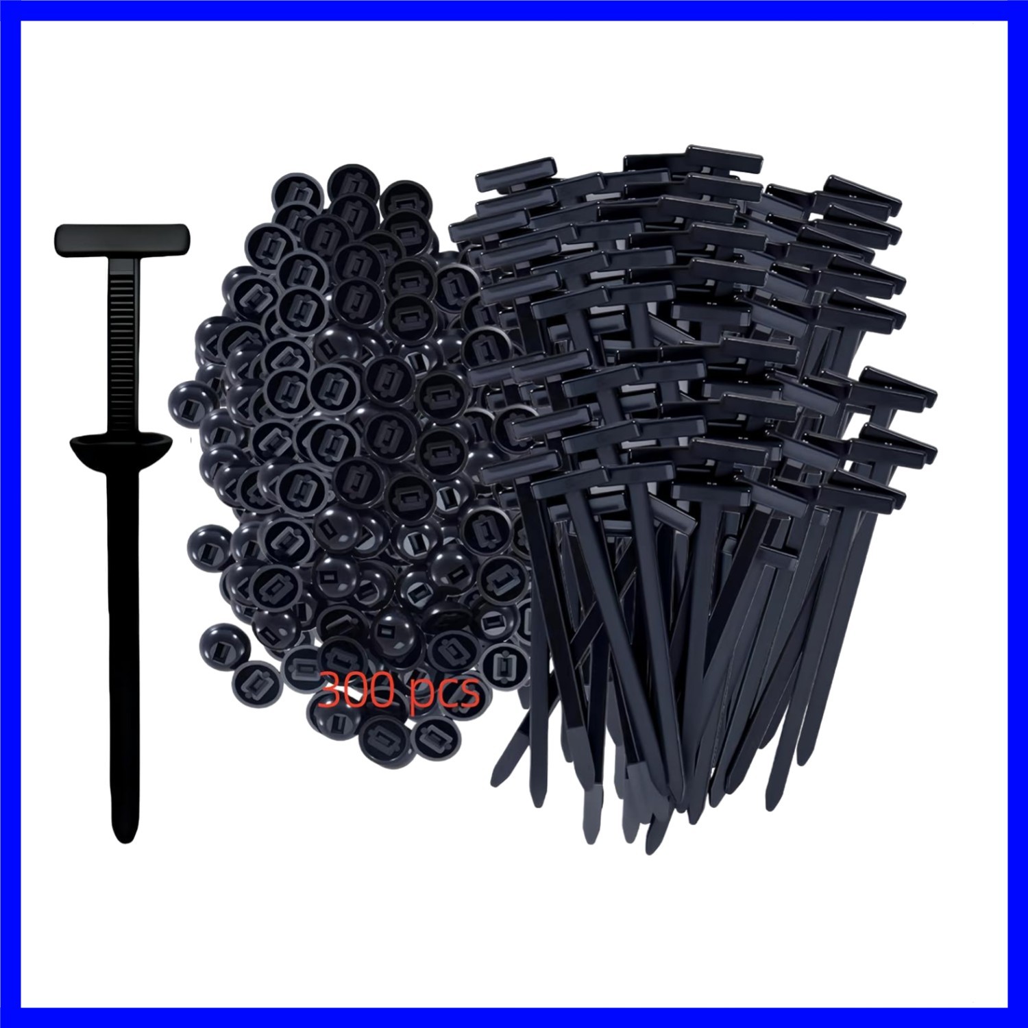 Effortless 300PCS Nylon Self-Locking Zip Ties for Ultimate Cable Management