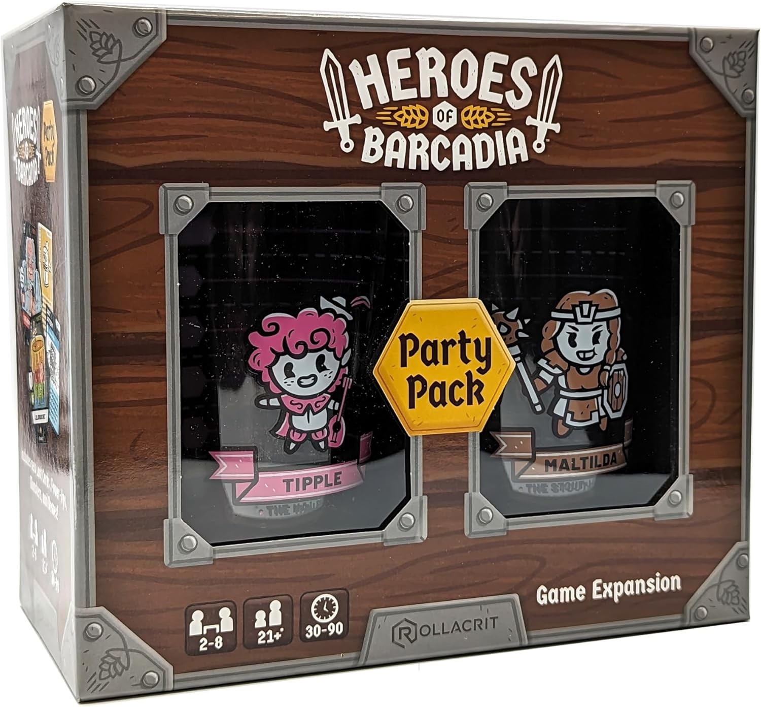 Heroes of Barcadia Party Pack Expansion–2 New Heroes Join The Fantasy Game Adven