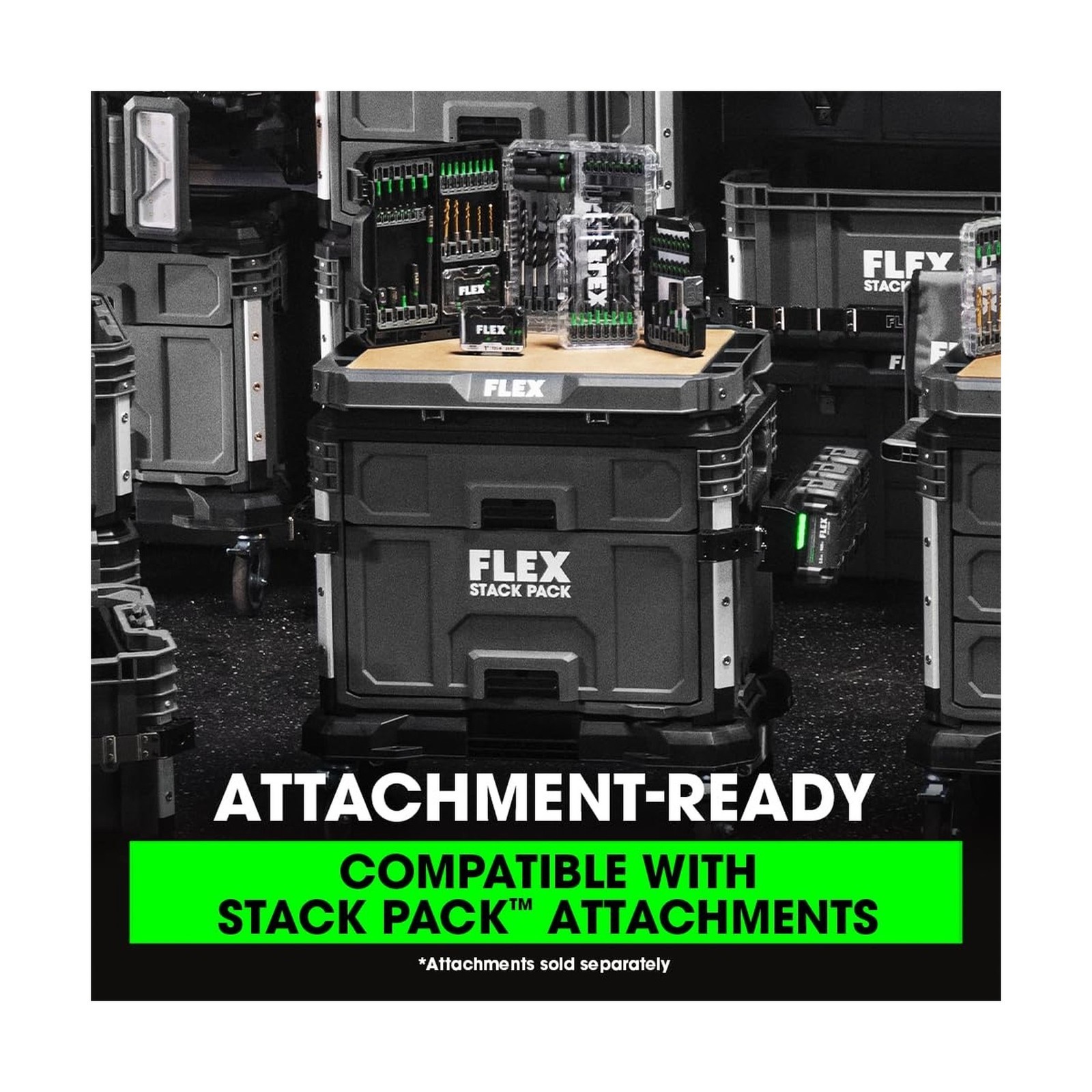 FLEX STACK PACK Storage System 2-Drawer Tool Box - FS1106
