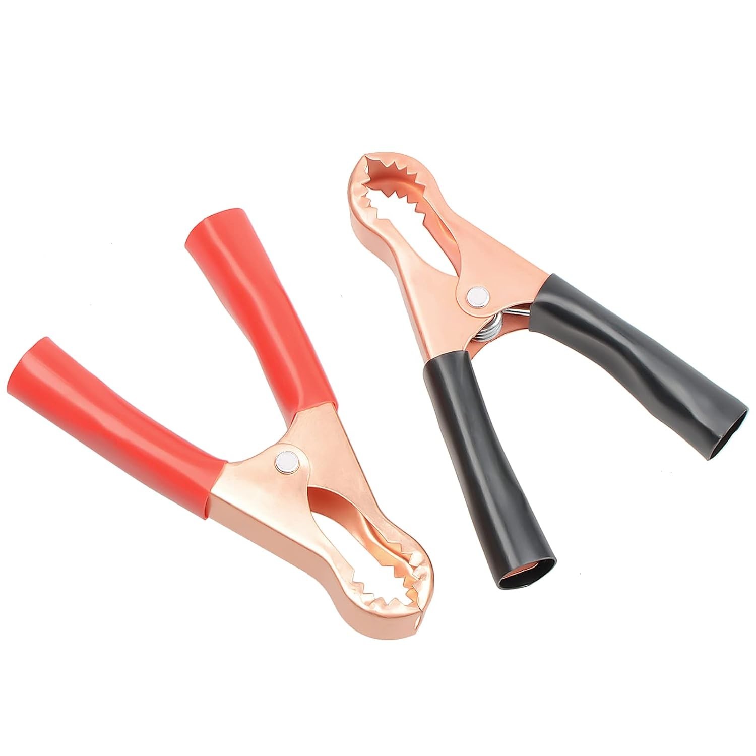 6-Piece 50A Alligator Clips - Durable Insulated Metal Clamps for Testing