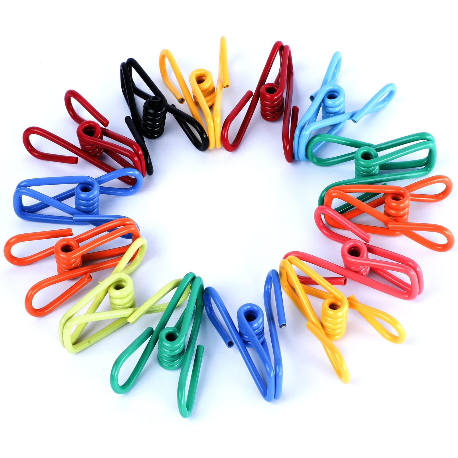 Riveda 30 Pack Assorted Chip Bag Clips Utility - PVC 2 2 inches, Multicolor