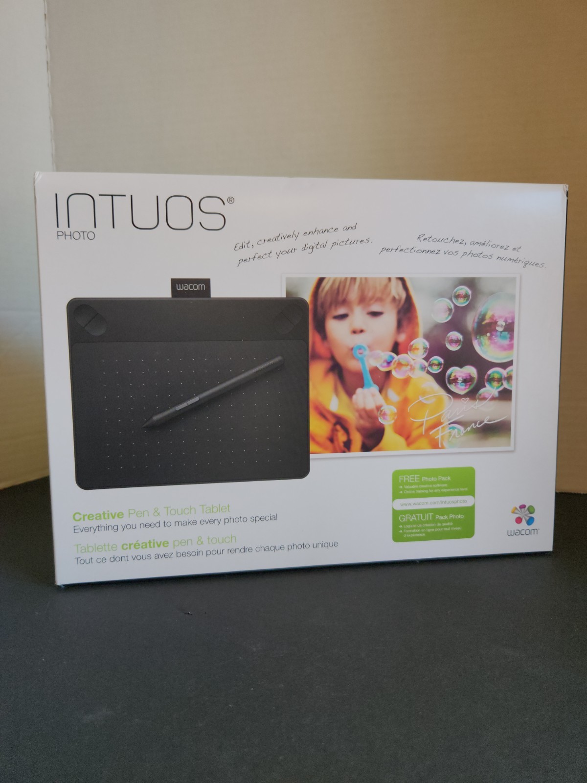 Wacom Intuos CTH-490 Digital Drawing Tablet with Pen- New Open Box