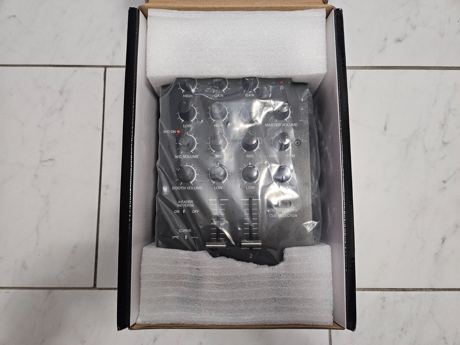 Open Box Gemini MXR-01BT 2 Channel Professional DJ Mixer Bluetooth Input