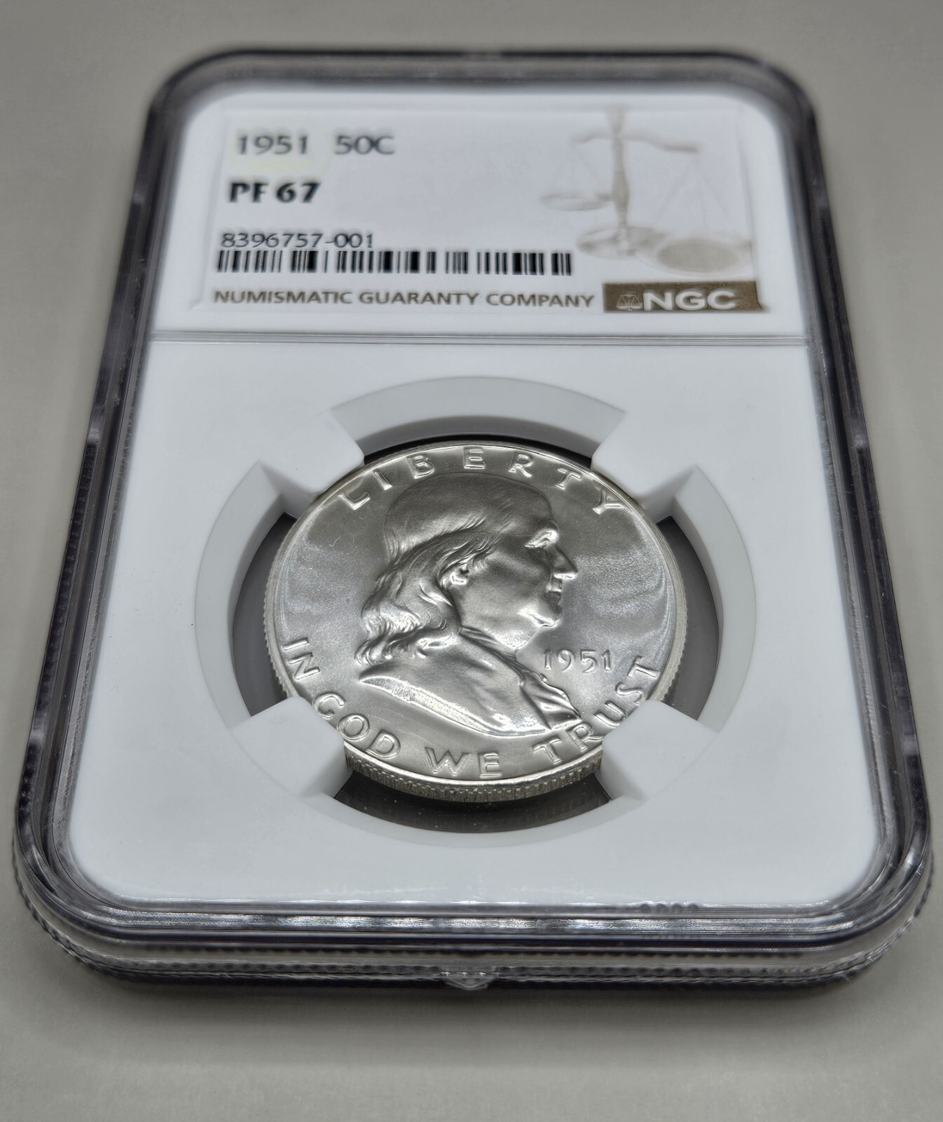 1951 Franklin Half Dollar Proof NGC PF 67