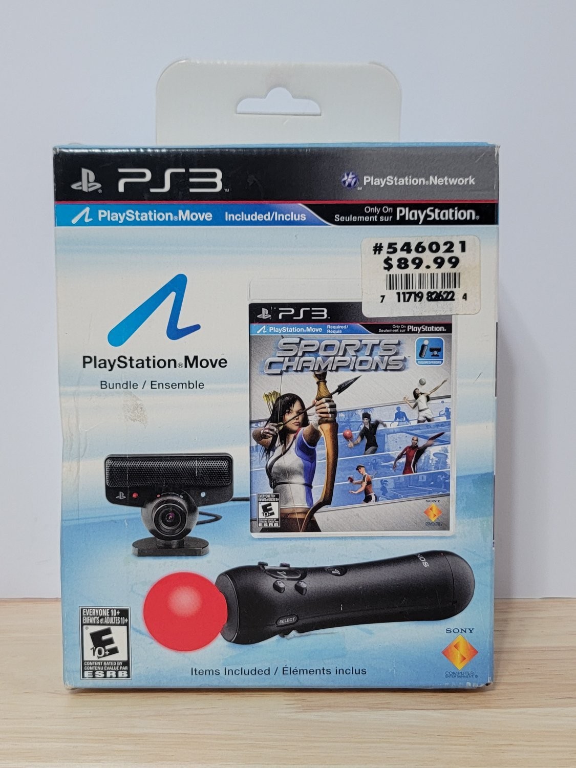 Sony Play Station Move Motion Controller Bundle Black NIB Sports Champions PS3