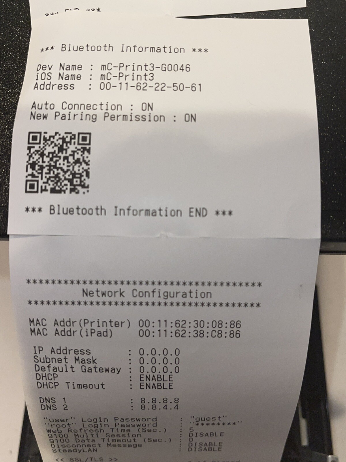 Star Micronics mC-Print3 MCP31LBNH Thermal POS Receipt Printer Bluetooth/LAN/USB