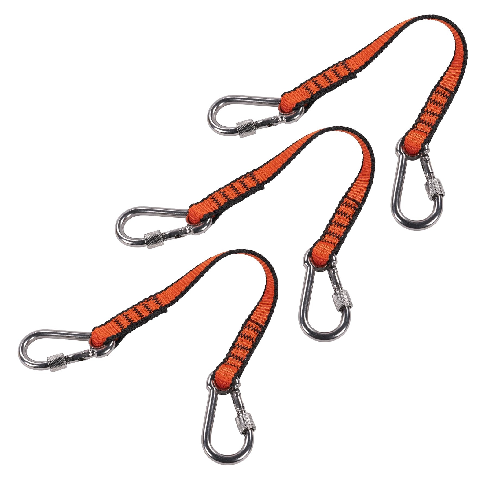 Squids 3154 Nylon Web Tool Tether 12 inch Short Lanyard - Dual Screw-Gate Car...