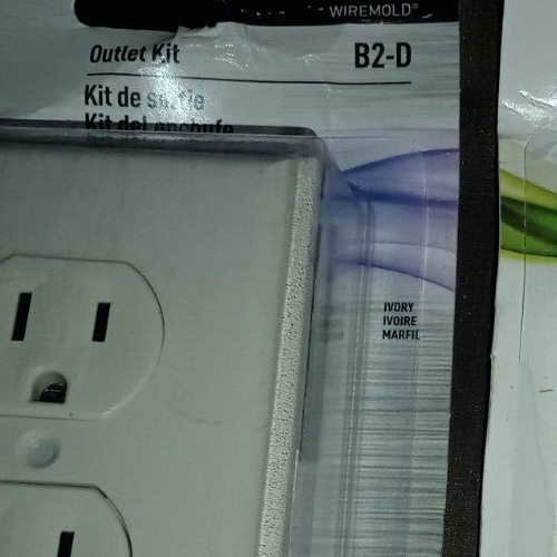 (TWO) Legrand WireMold Outlet Kit IVORY (B2-D)