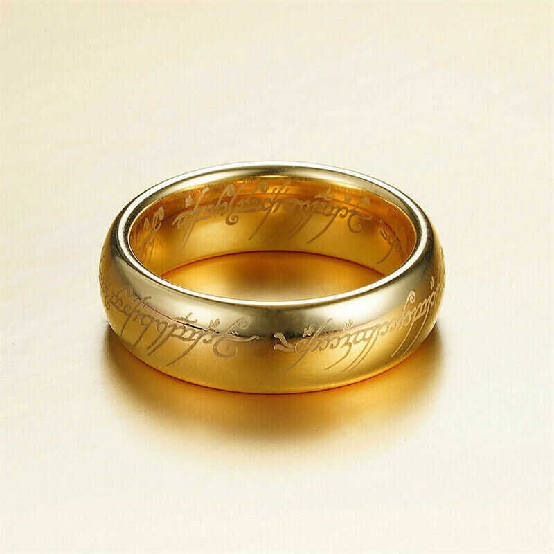Lord of the Rings The One Ring Tungsten Jewelry Best Present Collection Unisex