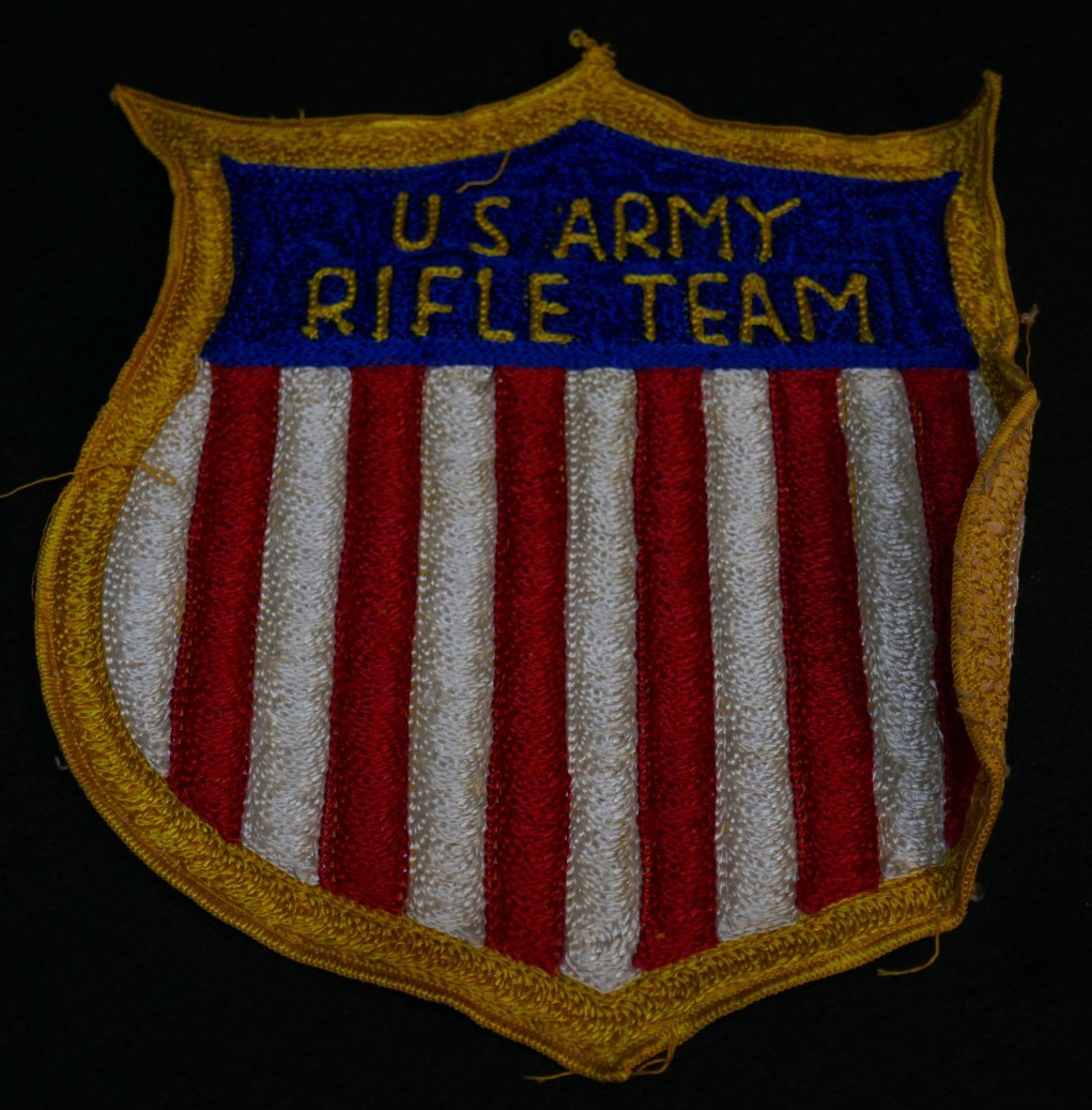 Cold War U.S. Army Rifle Team Shooting Jacket Large Patch 9 1/2 x 7 3/4 Inches