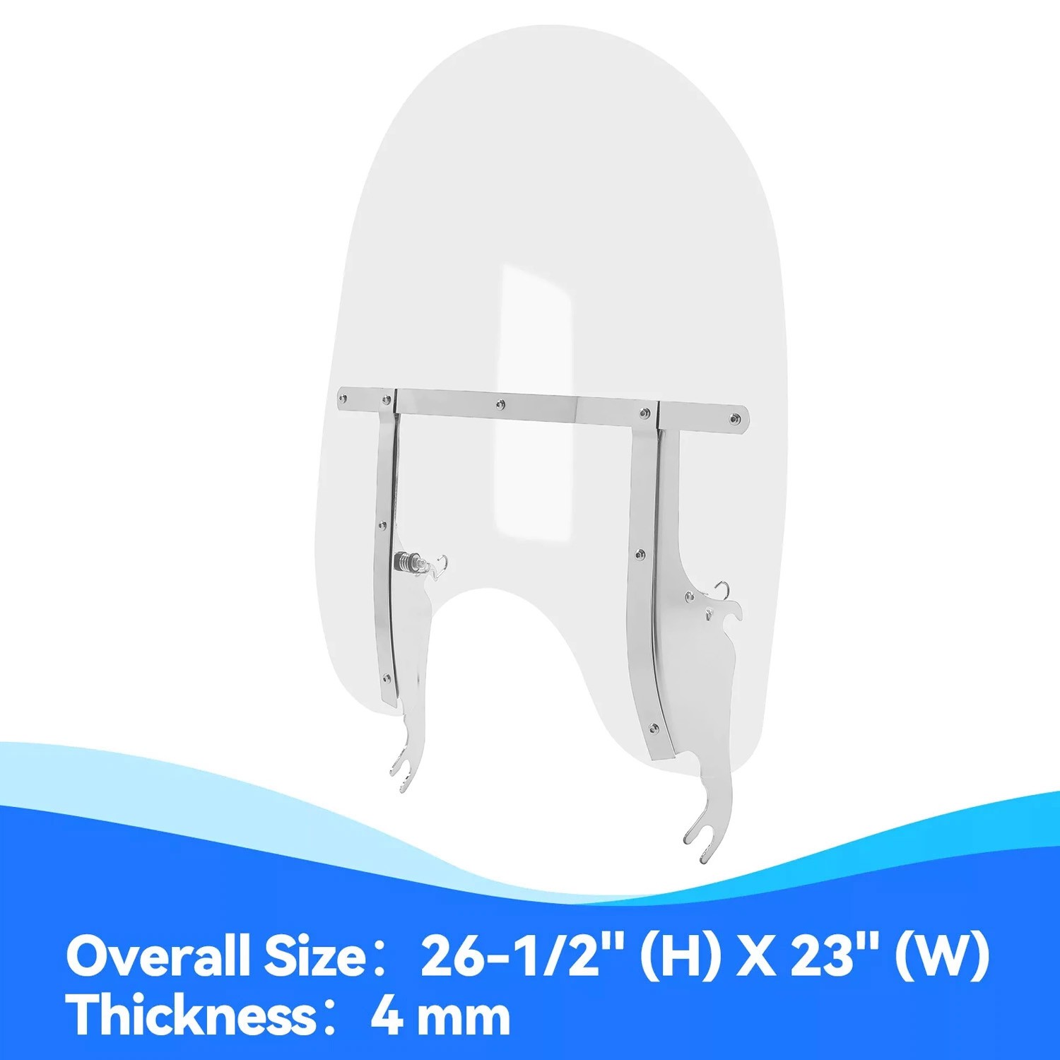 26" Acrylic Windscreen Windshield For Harley Softail Deluxe Fat Boy FLS 2000-17