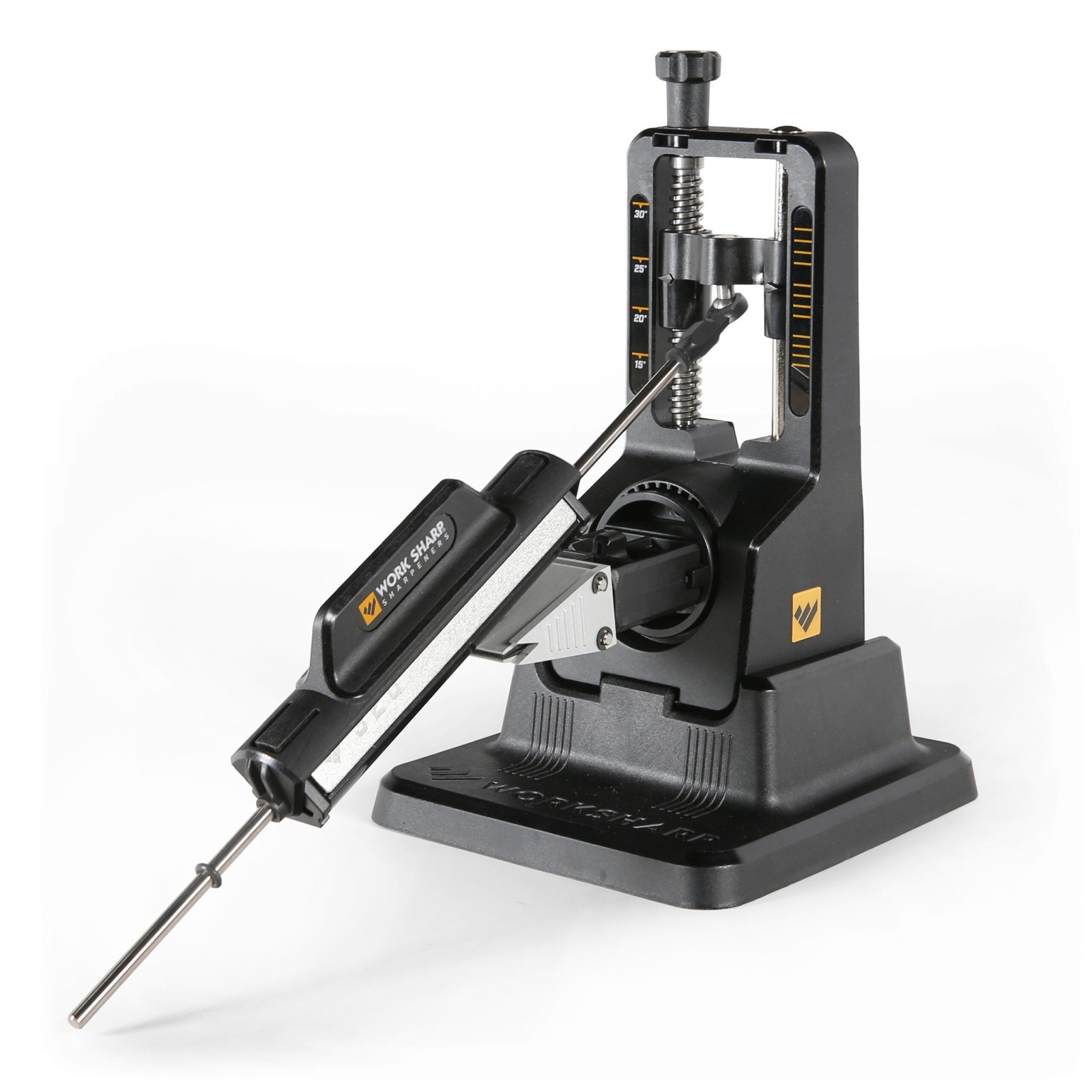 Work Sharp Precision Adjust Knife Sharpener 15°-30° Angle w/ Tri-Brasive Rod