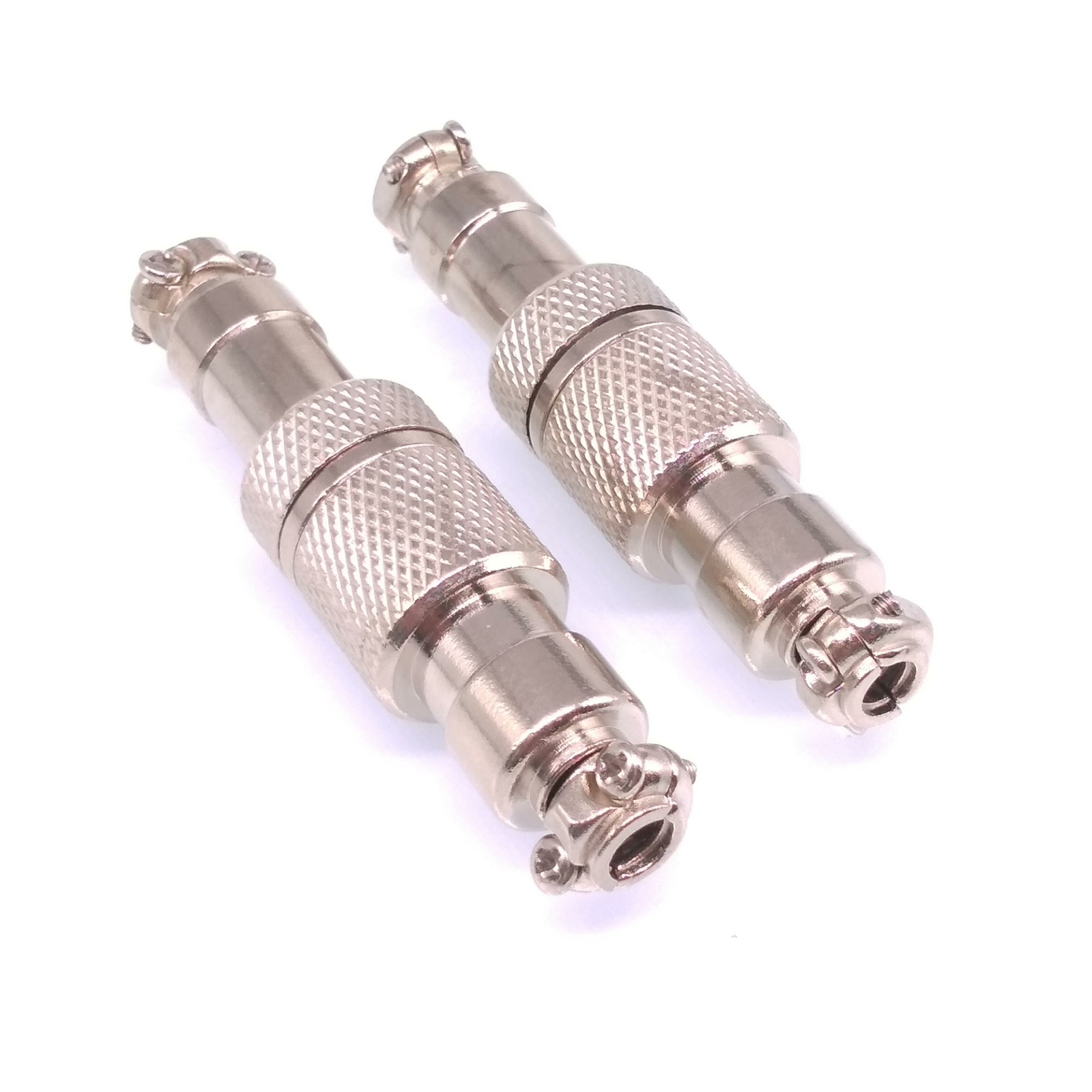2Sets GX12 5Pin 12mm Panel Mounting Metal Aviation Connector Plug + Socket