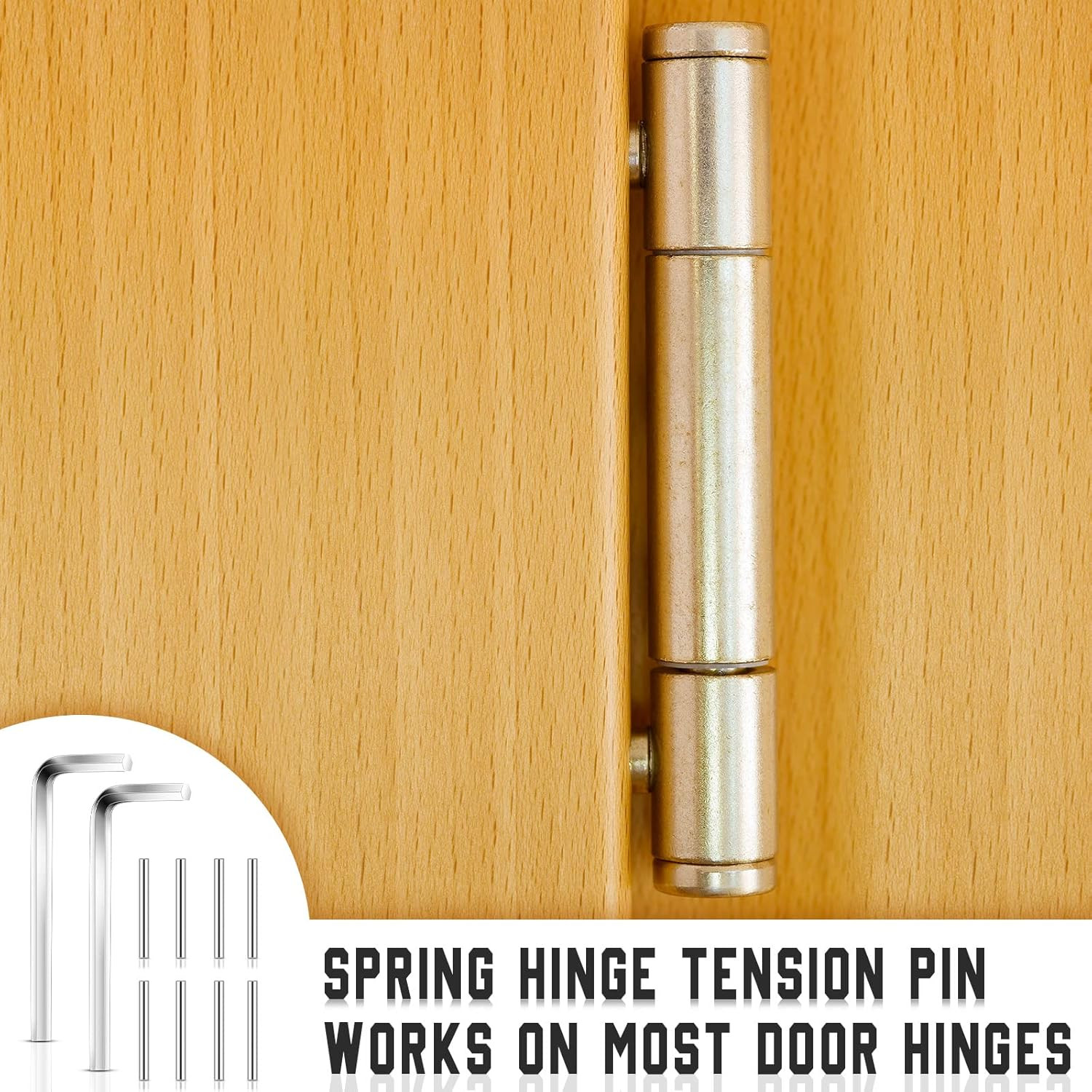 Door Closing Hinge Pin Spring Loaded Spring Hinge Tension Replacement Kit Includ