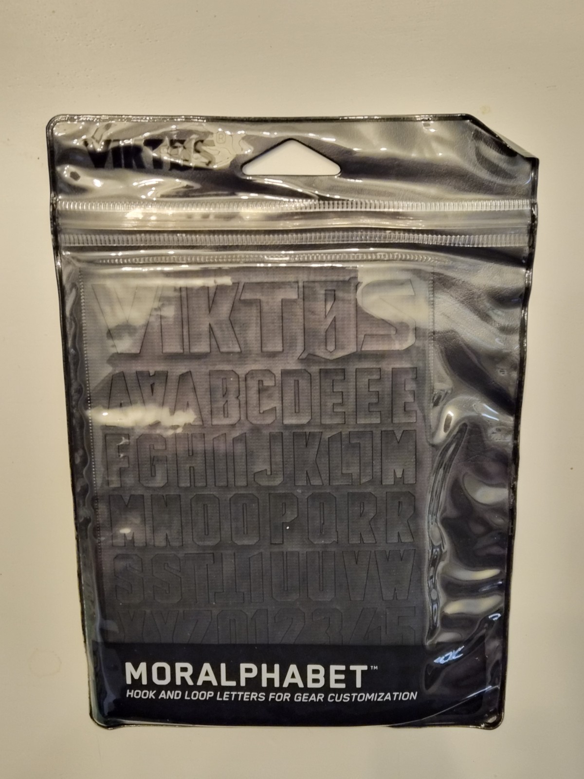 Viktos Moralphabet Tactical Vinyl Patch Letters - Hook & Loop - Black