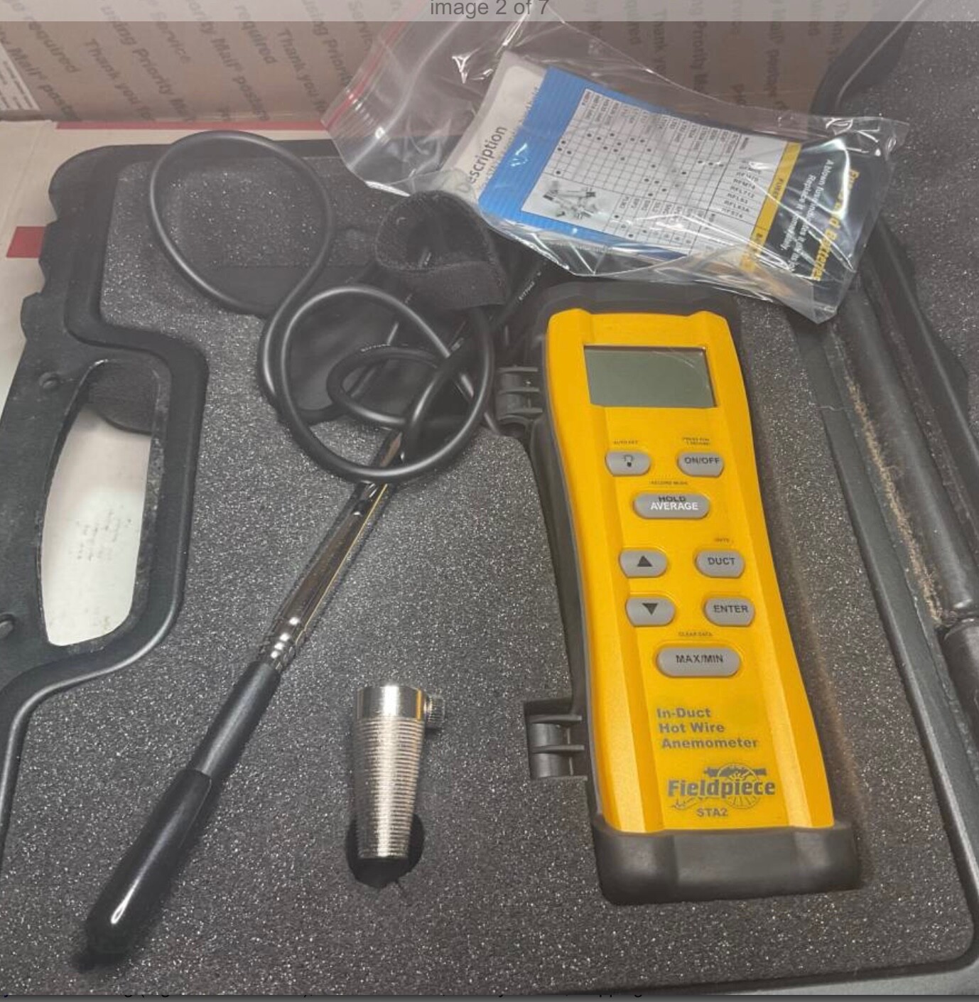 Fieldpiece In-Duct Hotwire Anemometer - Used