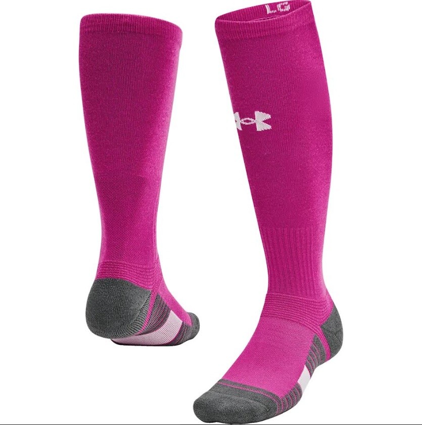 Under Armour UA Team Cushioned Over The Calf Baseball Football Socks 1386253