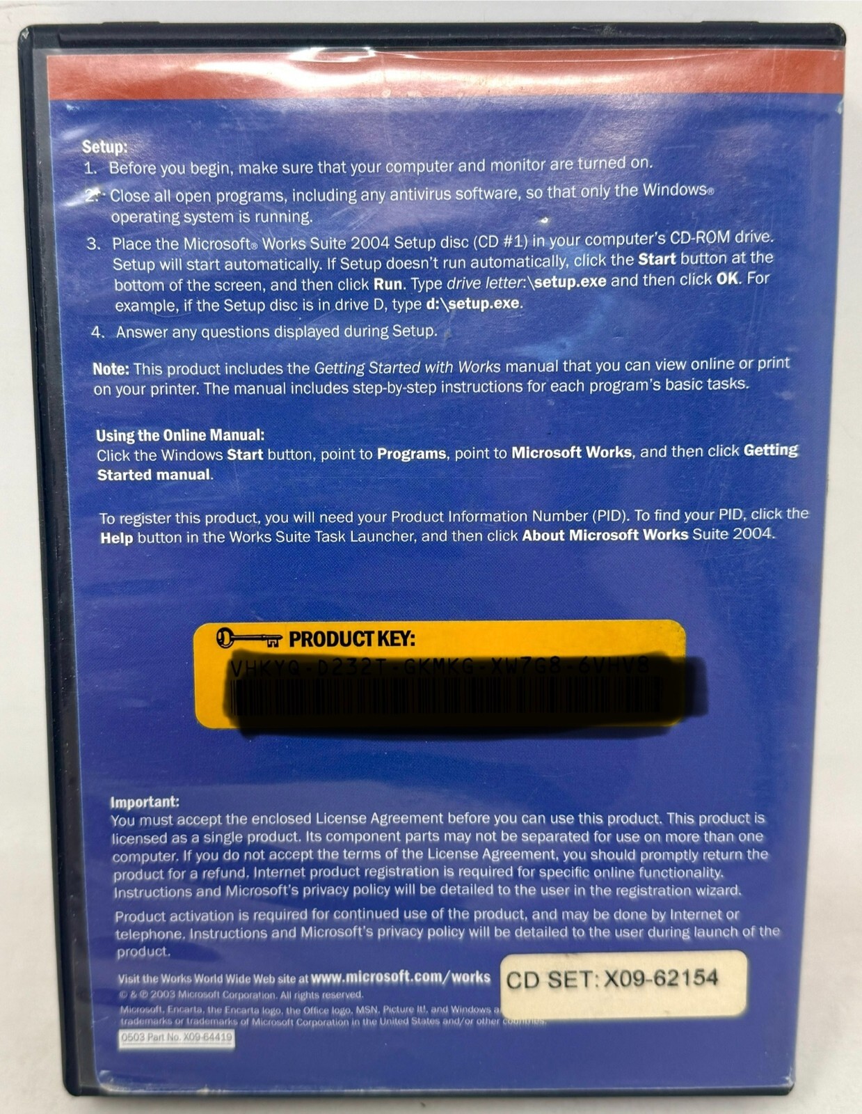 2004 Microsoft Works Suite (Street & Trips, Word) Windows PC 5 CD-ROM Software