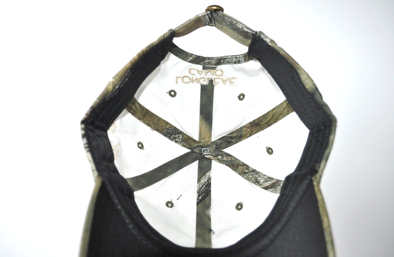 Longleaf Camouflage Hat Strap Back Green Adult Adjustable Embroidered Deer