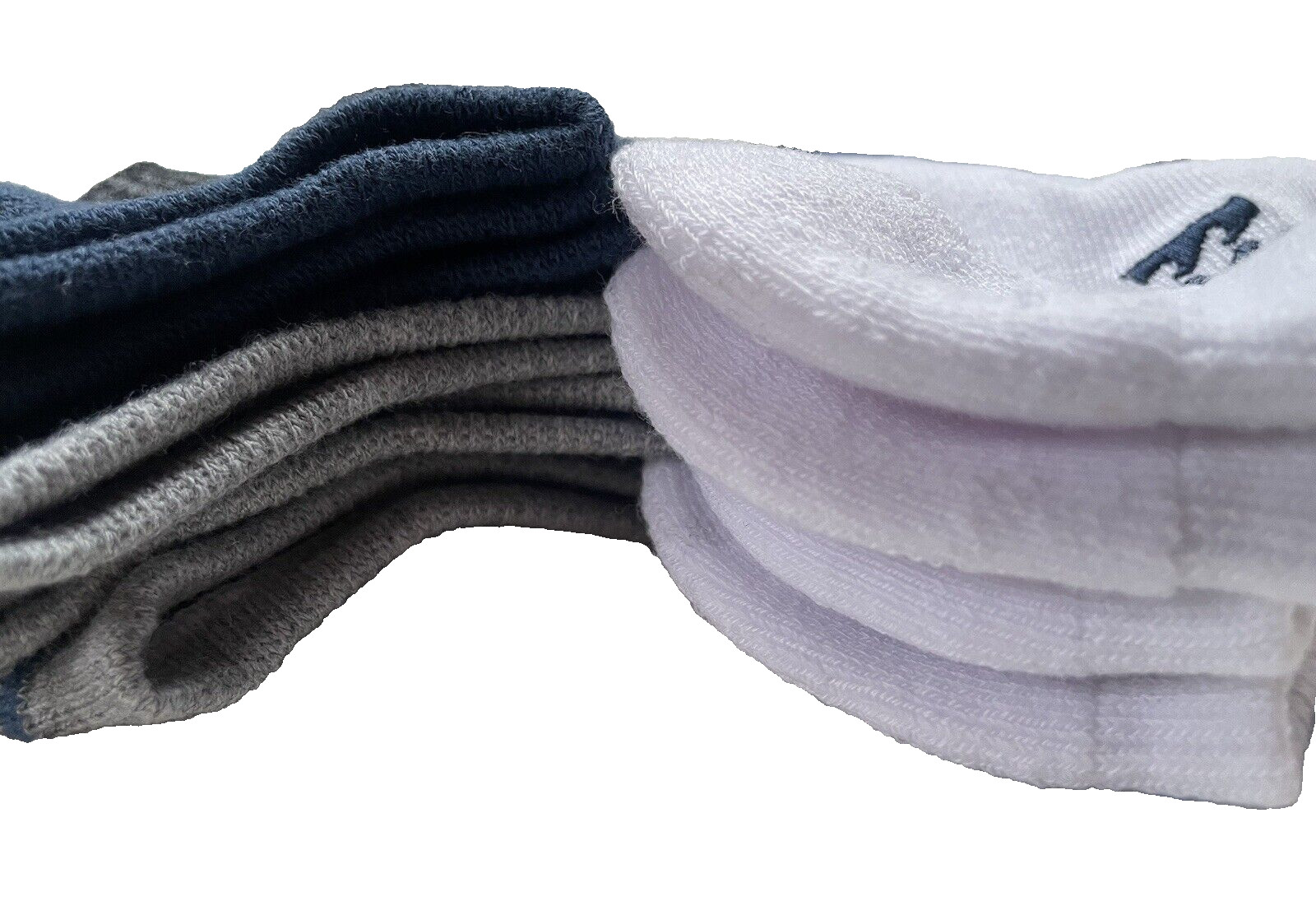 BILLABONG 5 Pair Men's Low Cut Socks BLUE WHITE GRAY Shoe Sizes 6-12 $24.95 NWT