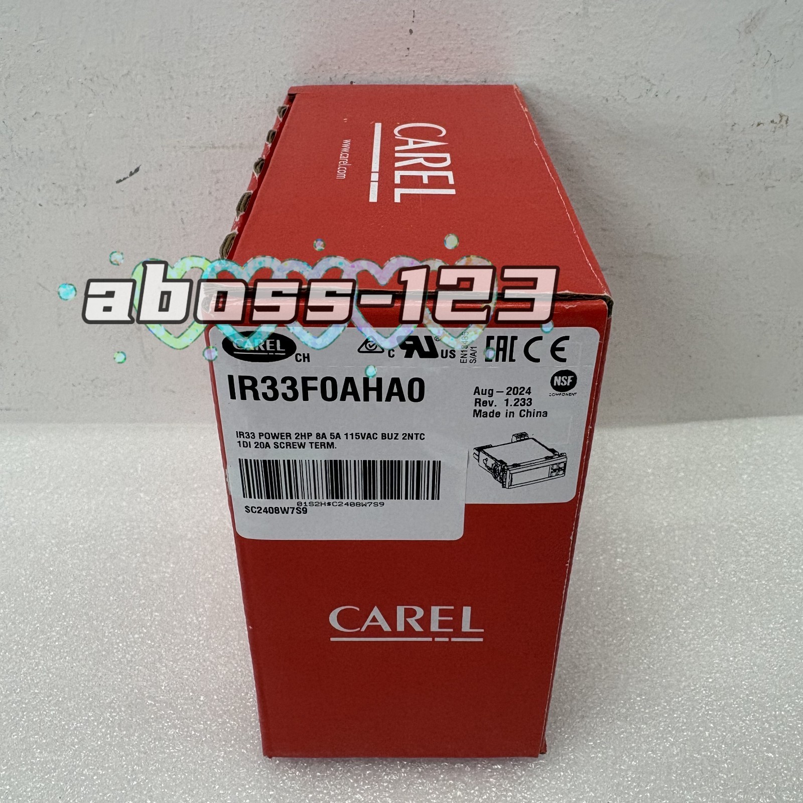 CAREL IR33F0AHA0 115V  Temperature controller#1pcs New In Box