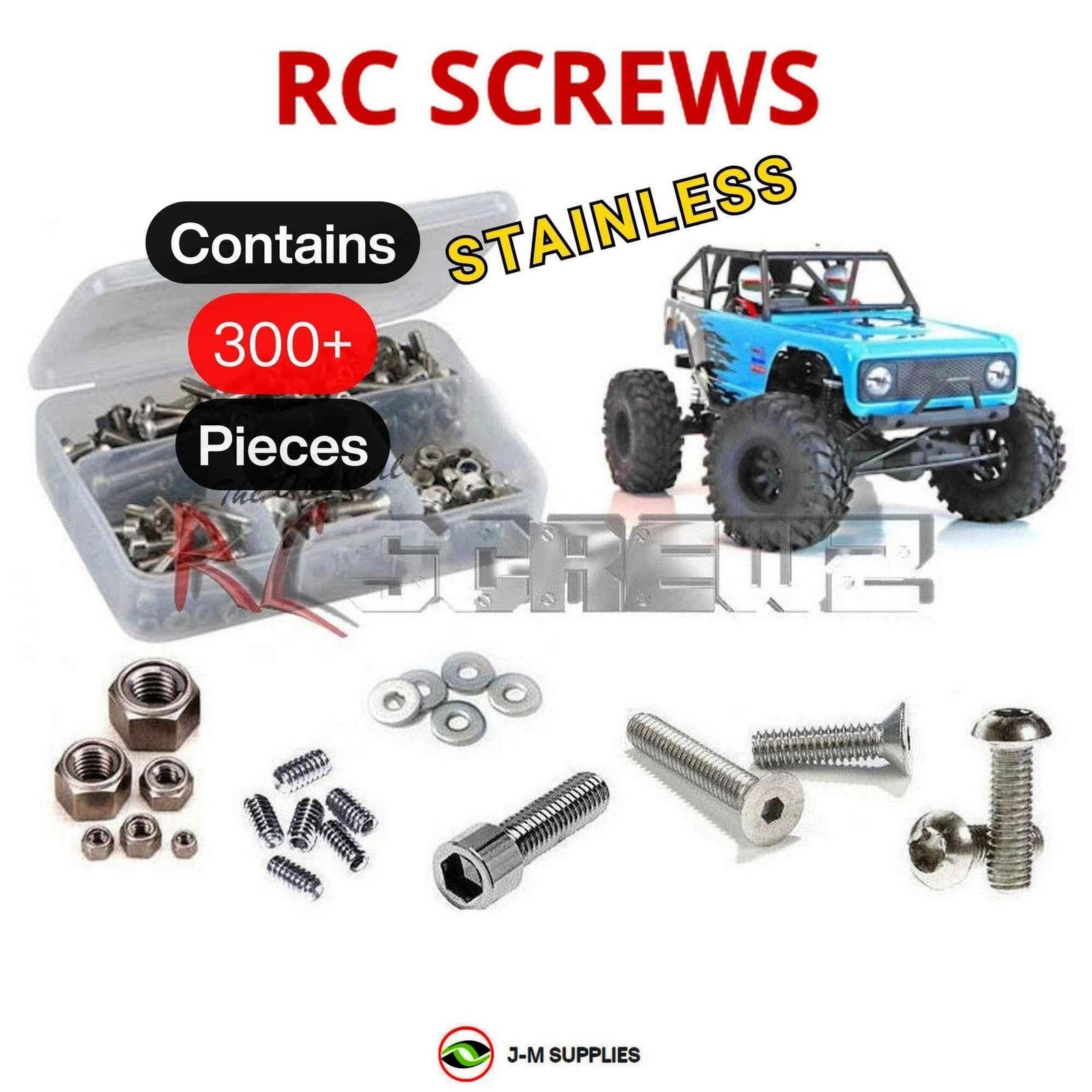 RCScrewZ Stainless Screw Kit rcr069 for RedCat Wendigo 1/10 Rock Racer RTR | SET