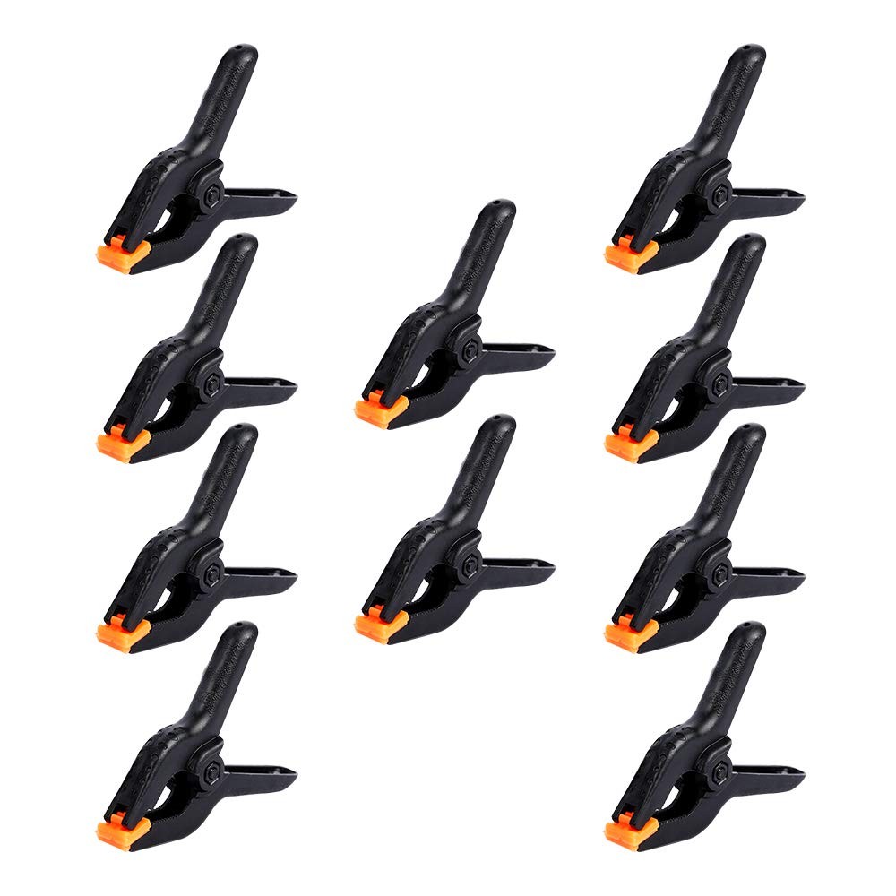 10 PCS 4.5 Inch Professional Plastic Large Spring Clamps Heavy Duty for Crafts o