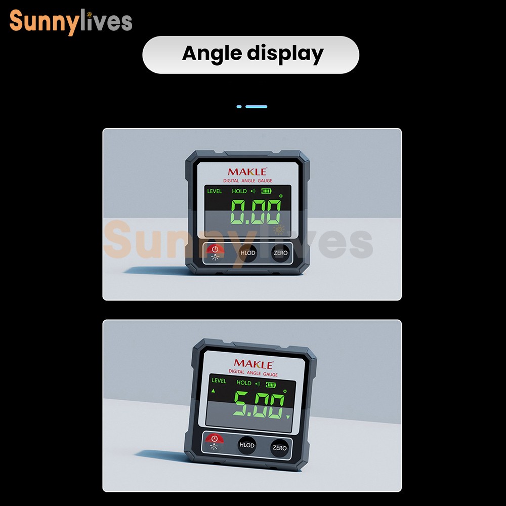 Digital Angle Finder Laser Level Gauge Inclinometer Magnetic Protractor Type-C