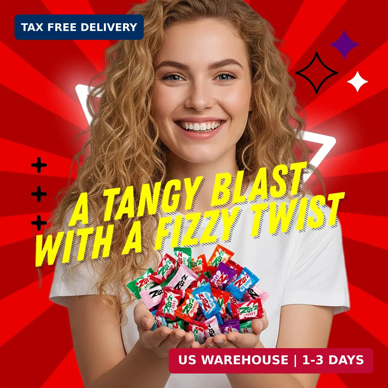 Zotz Fizzy Bulk Candy (Assorted, 425 Units)- Hard Candy Individually Wrapped