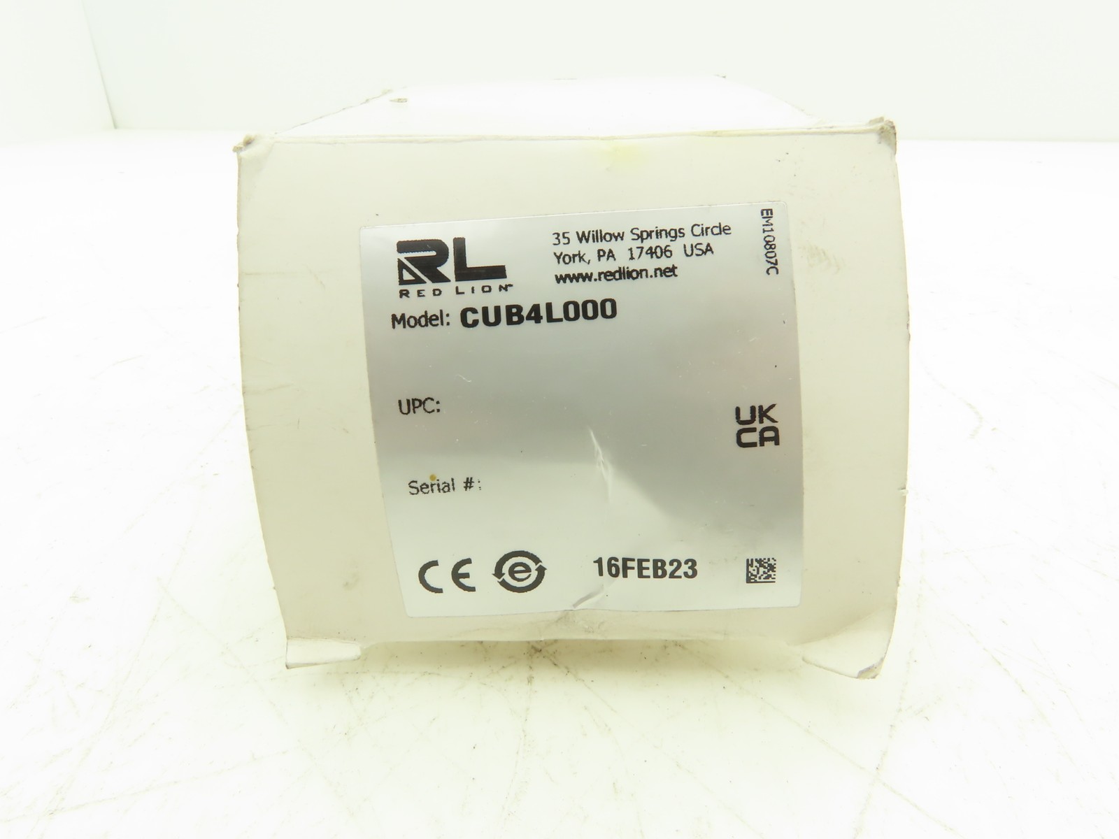 Red Lion CUB4L000 LCD 6-Digit Mini Counter Panel Meter