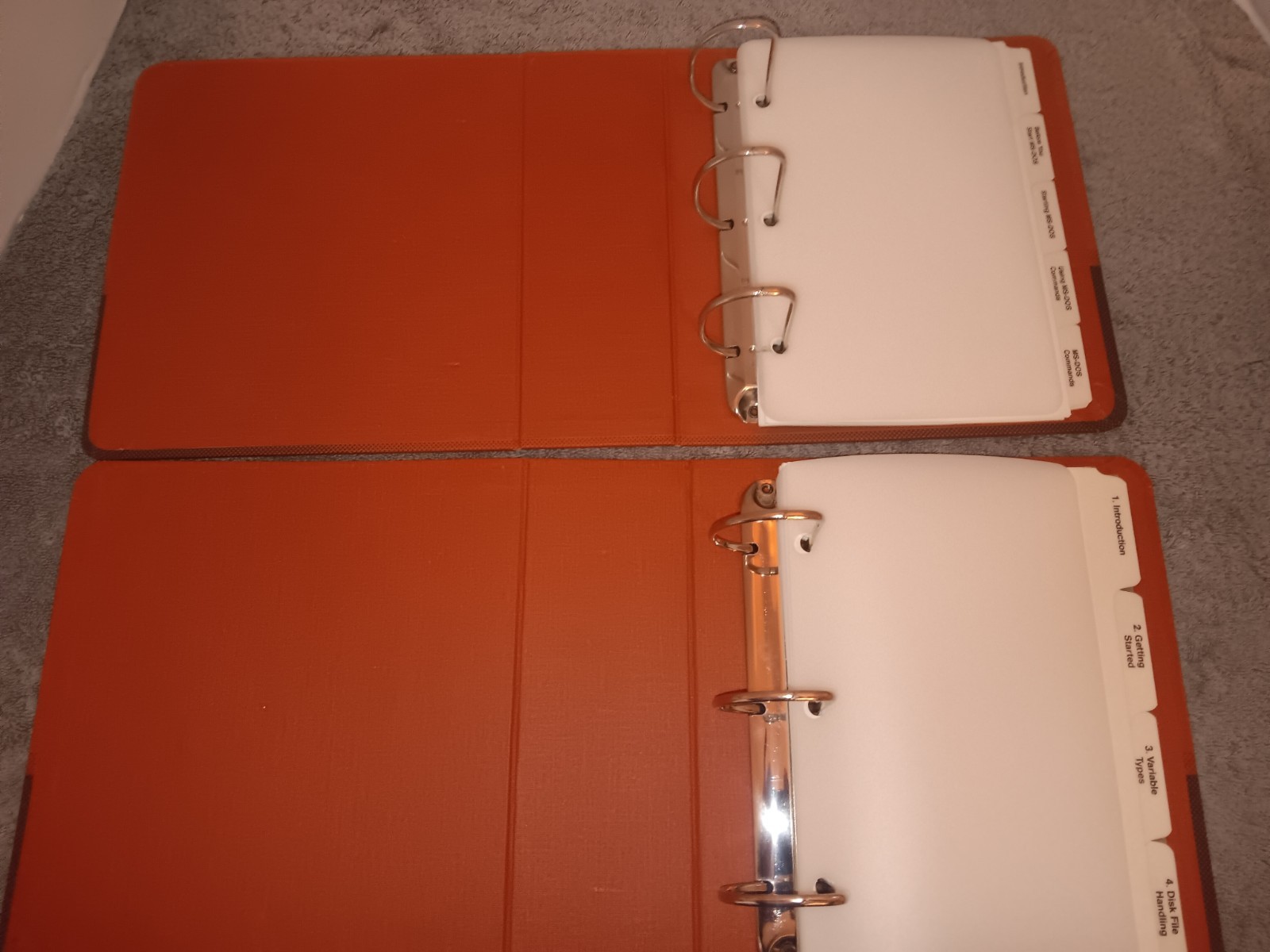 Vintage AT&T Personal Computer 6300 Binders Only 80s Retro Tech Basic DOS