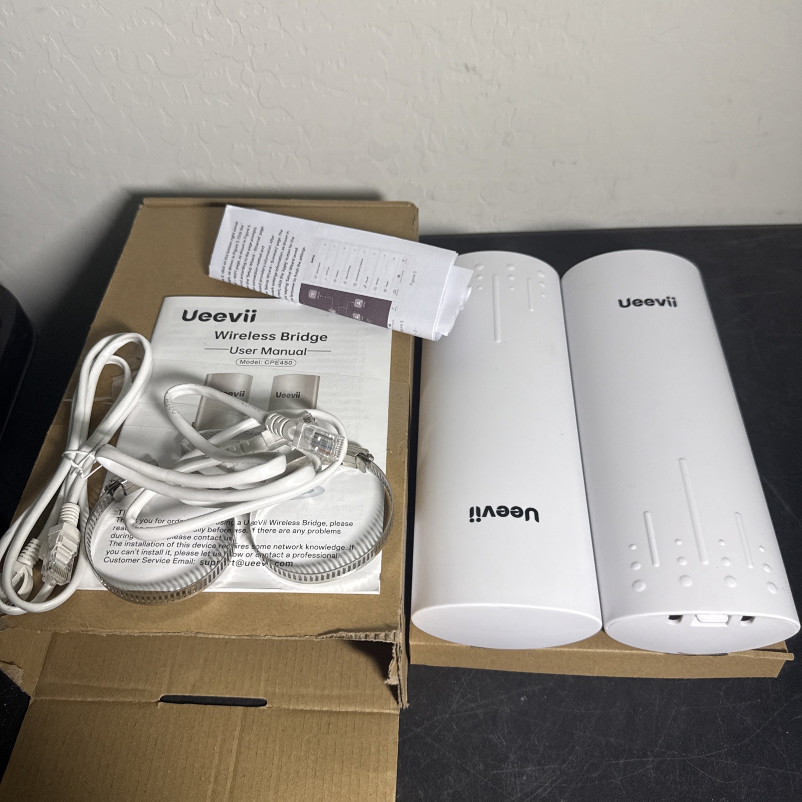 Wireless Bridge UeeVii CPE450 5.8G Access Point to Point WiFi Bridge