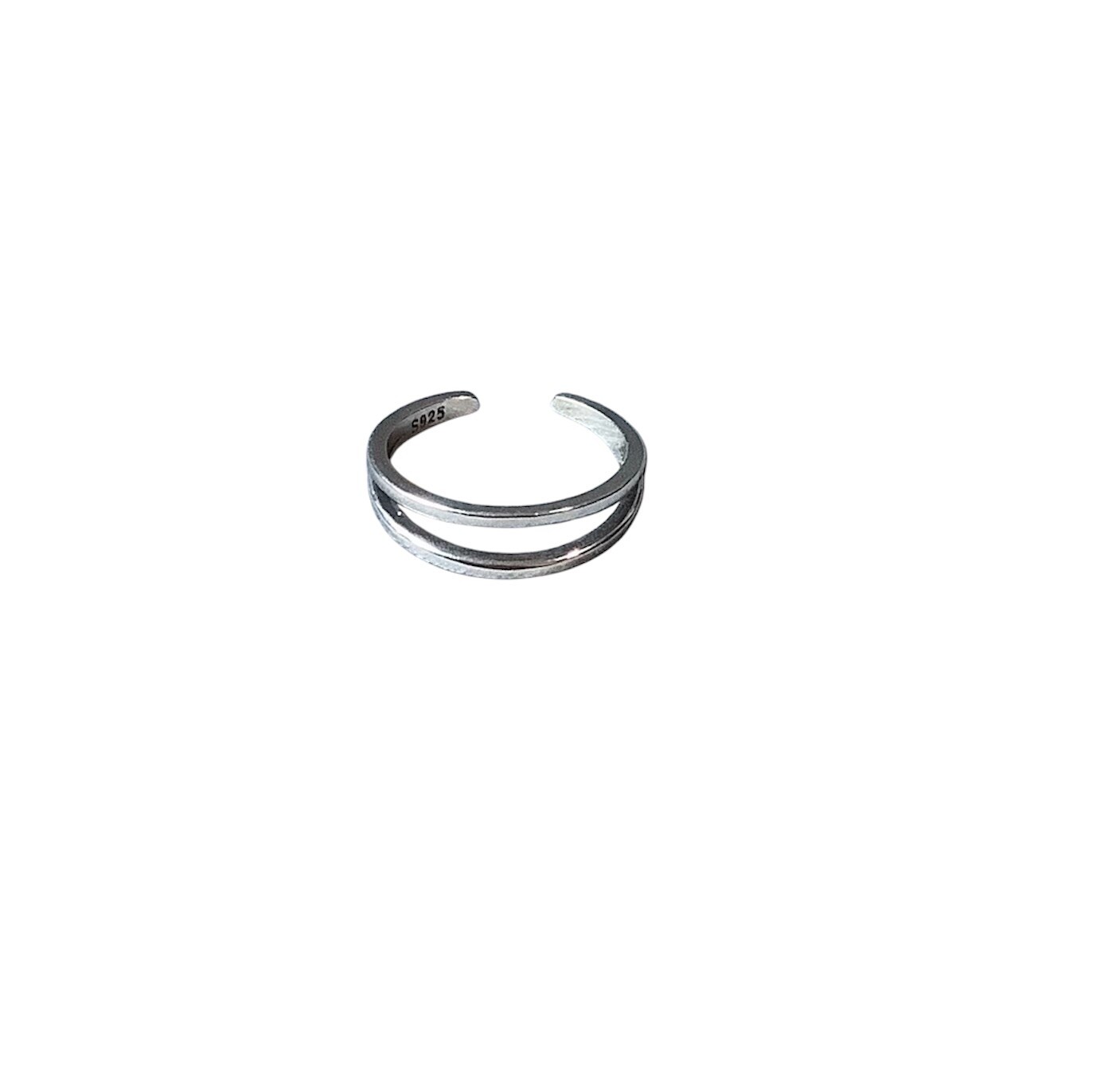 .925 Sterling Silver Toe Ring Dainty Design Adjustable One Size Fits All
