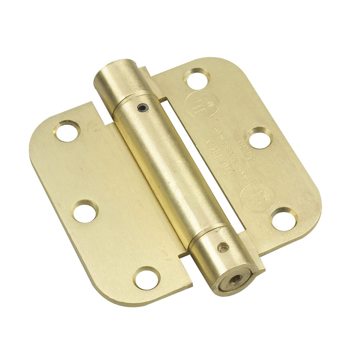 Hardware 51821BR Onward Full Mortise Adjustable Spring Hinge 3-1/2 in 88.9 mm...