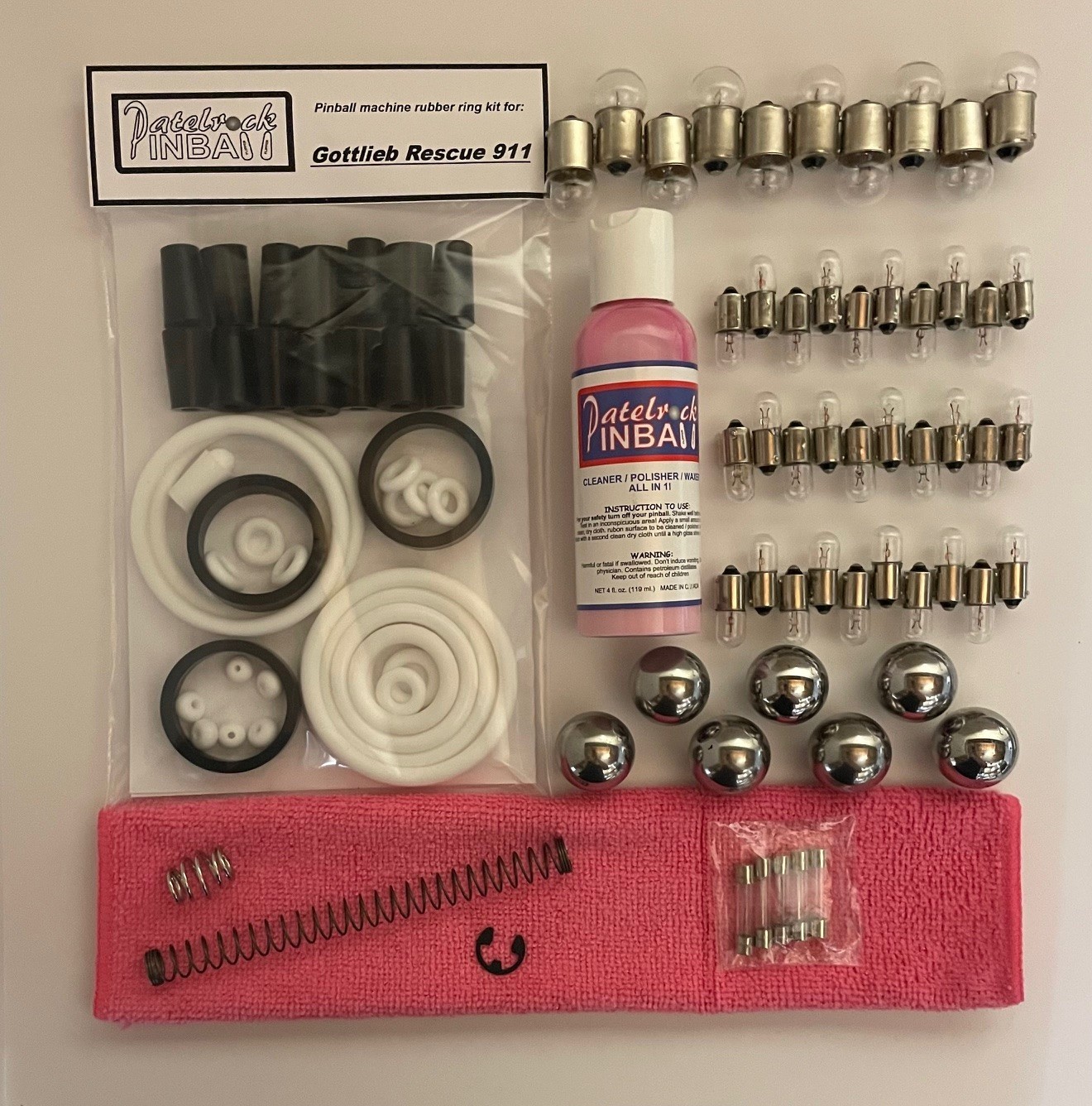 1994 Gottlieb / Premier Rescue 911 Pinball Machine Maintenance Tune Up Kit