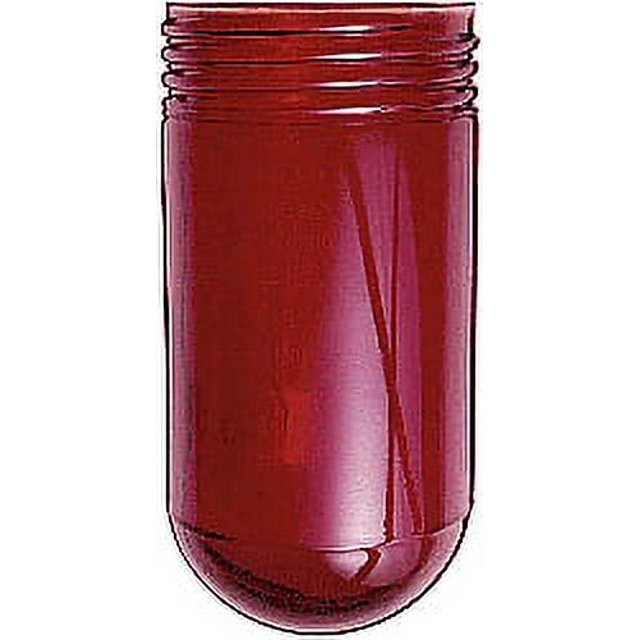 RED VAPORPROOF REPLACEMENT GLASS GLOBE 6  1/2 X 3 INCHES