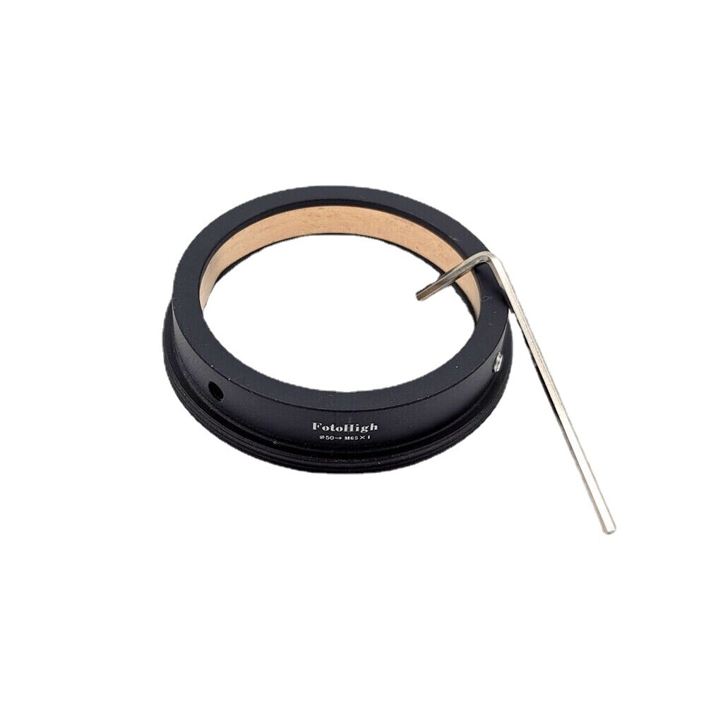 49mm 50mm 54mm 57mm 58mm 104mm to M65X1 Lens Adapter W/ Projection Circle New