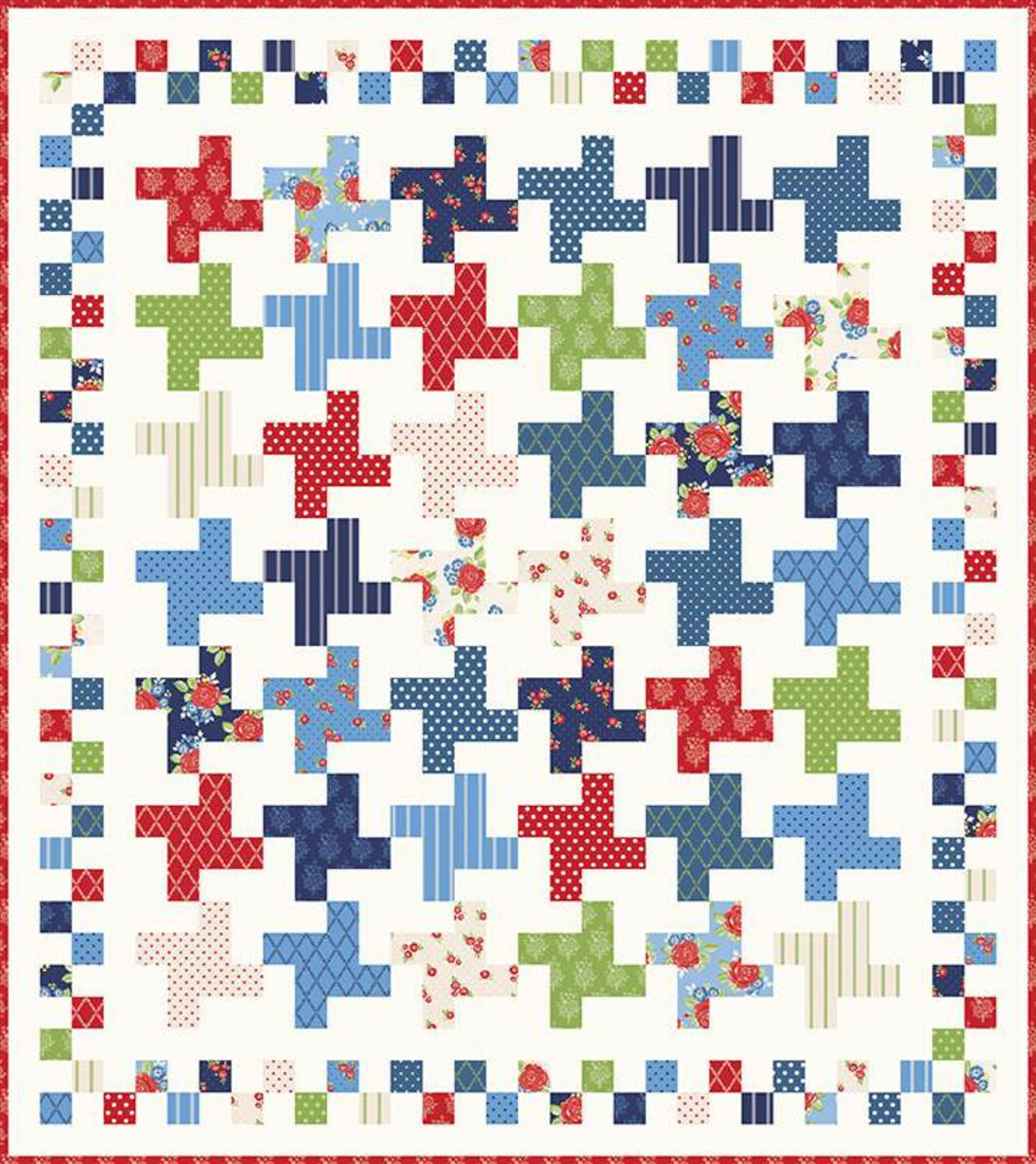 Quilt Pattern HOPSCOTCH Layer Cake Friendly PLANTED SEED Riley Blake