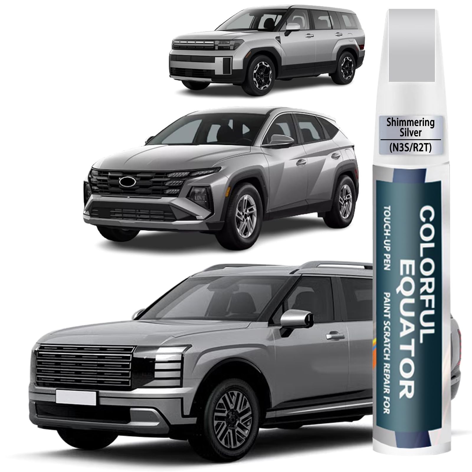 Shimmering Silver TouchUp Paint Pen for Hyundai  Scratch Repair Solution