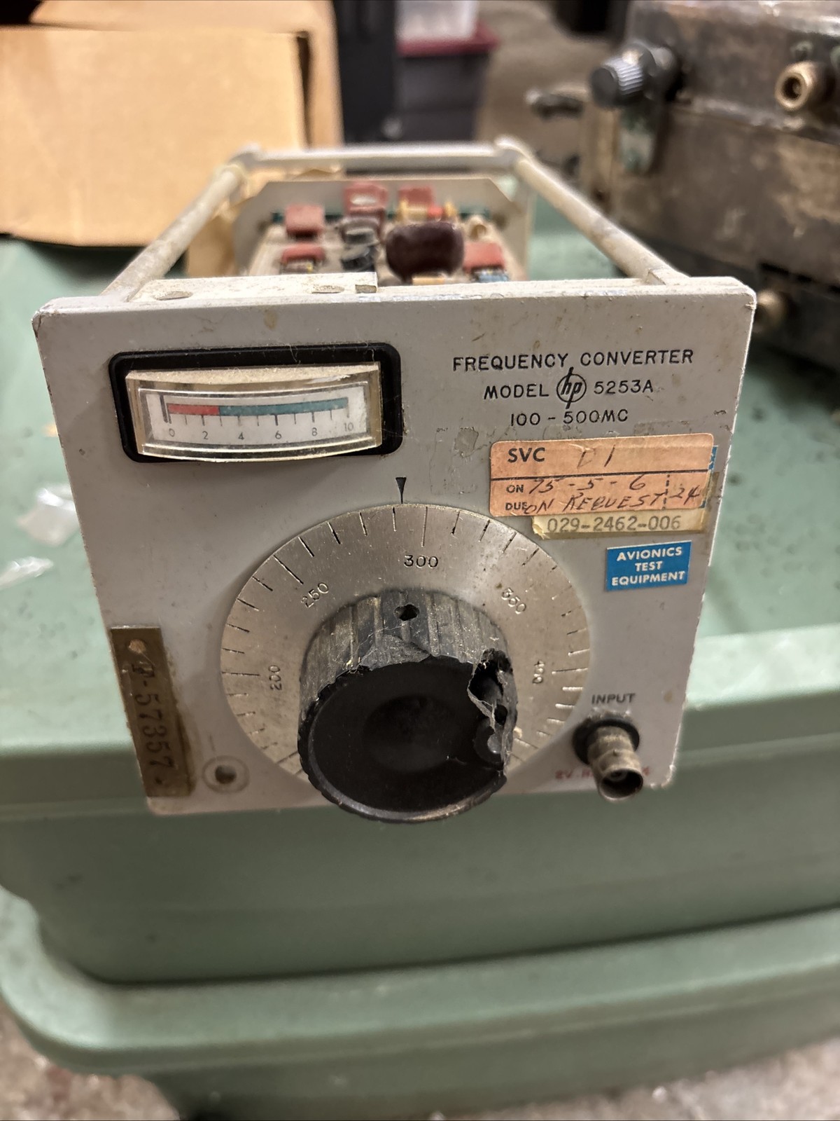 HP 5253A Frequency Converter Apollo Era 100-500MC Estate Untested