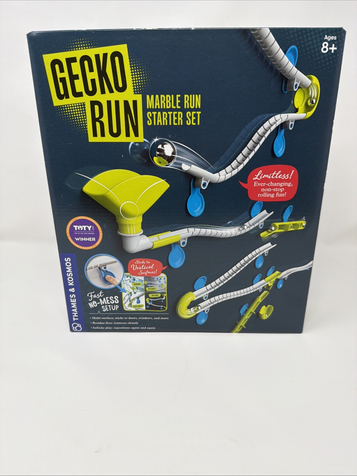 Thames & Kosmos Gecko Run Vertical Marble Run STEM Toy Wall-Mounted NEW