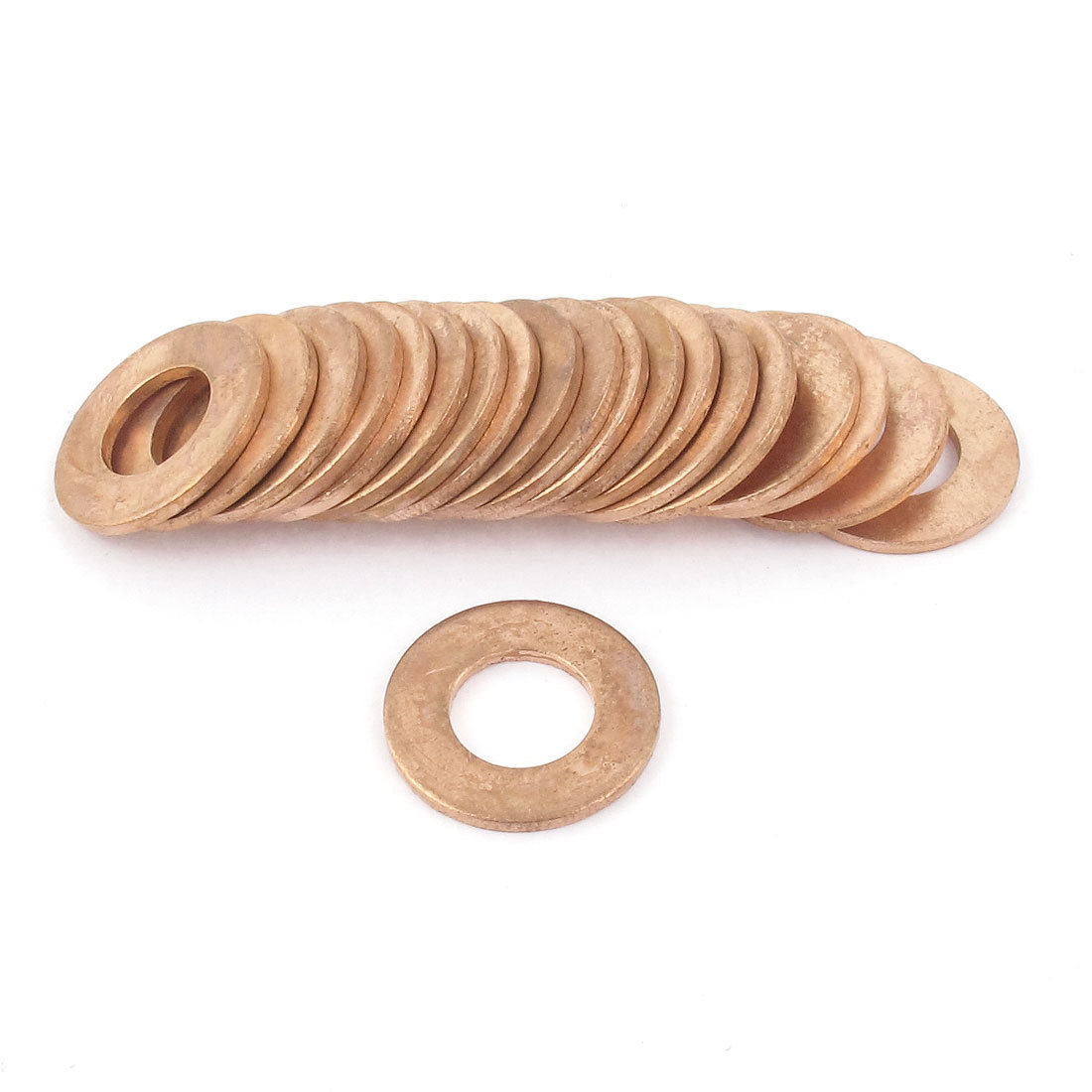20Pcs 10x20x1.5mm  Gasket Spacer Seal Fitting Fasteners Copper Flat Washer