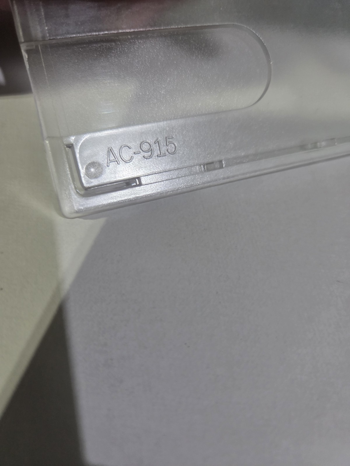 Clear Rigid / Hard Plastic Vertical Badge Holder - Top Load Insert (AC-915)