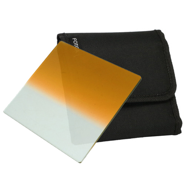 FOTGA 4"x4" 100mm Square Graduated Brown Filter for DP3000 Matte Box Holder Hot